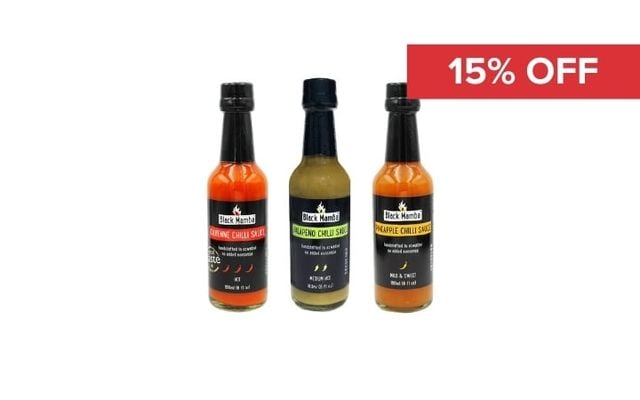 15% Off Black Mamba Chilli Sauces Cover Image